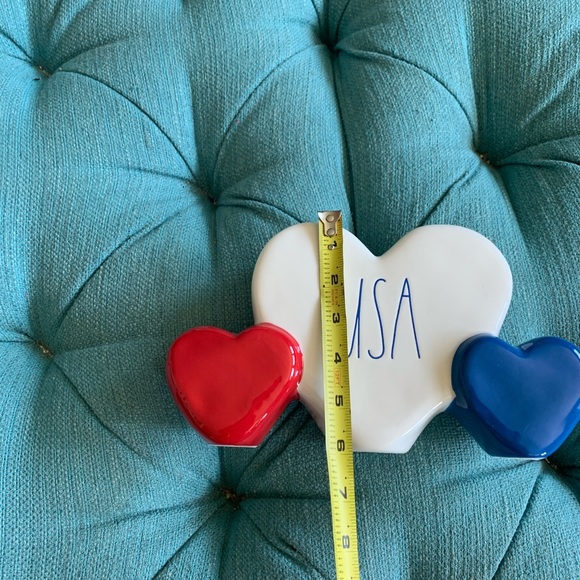 Rae Dunn Trio “USA” Hearts Decor - Picture 4 of 4